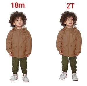 ‼️SAVE $10+‼️2 NWT Carter's Lightweight Tan Beige Khaki Jackets Bundle- 18M & 2T